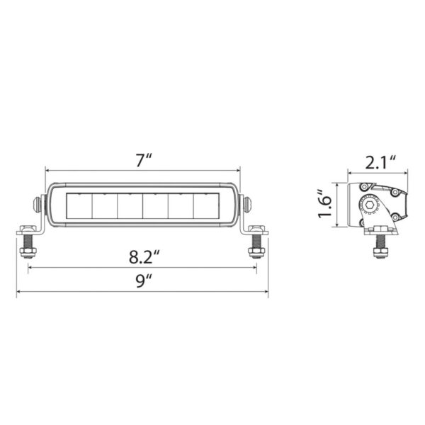 لایت بار ۳۰LEDوات (ILBSR005B)